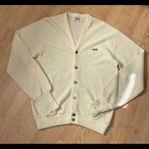 Vintage Beige Cardigan Sweater